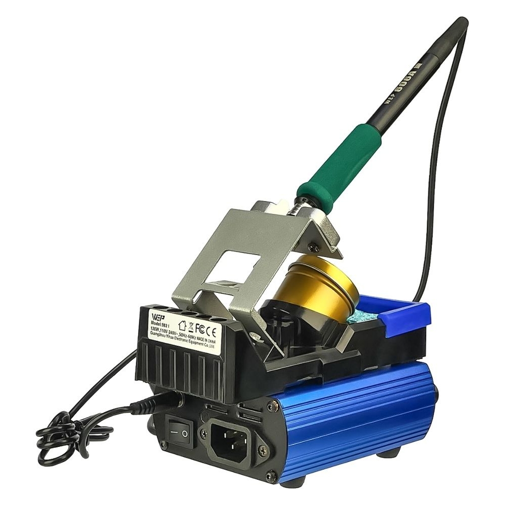 Паяльная станция прецизионная WEP 982-I, 2 паяльника стандарта JBC 210 и 245, 3 канала памяти, 120 Вт, 90 - 450 C