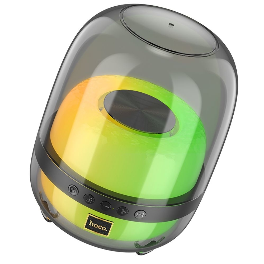 Бездротова колонка Hoco BS58, со светомузыкой, черная | беспроводная колонка