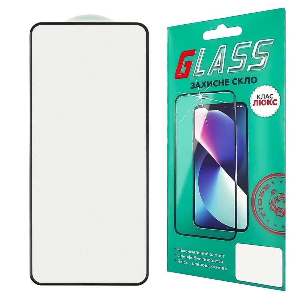 Захисне скло Xiaomi Poco X6, Poco X6 Pro, Redmi Note 13, Redmi Note 13 Pro, Redmi Note 13 Pro Plus, Redmi Note 14, Redmi Note 14 Pro, Redmi Note 14 Pro Plus, чорне, Люкс, 0.3 мм, 4D ARC, сумісне з чохлом | Закаленное защитное стекло