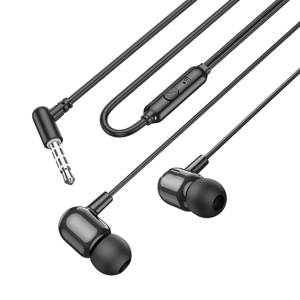 Наушники проводные вакуумные Borofone BM84, с микрофоном, Jack 3.5, черные