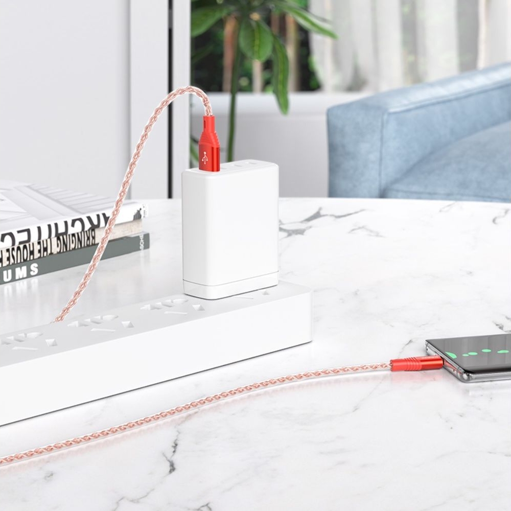 USB-кабель Borofone BX96, Type-C, 100 см, красный