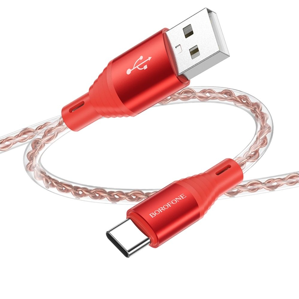 USB-кабель Borofone BX96, Type-C, 100 см, красный