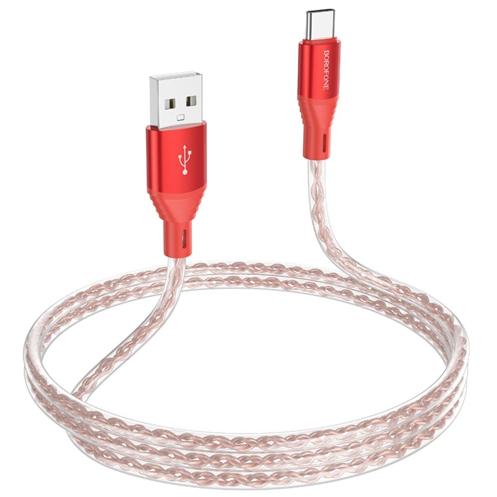 USB-кабель Borofone BX96, Type-C, 100 см, красный