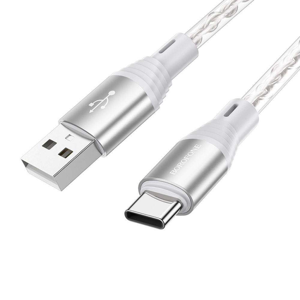 USB-кабель Borofone BX96, Type-C, 100 см, сірий