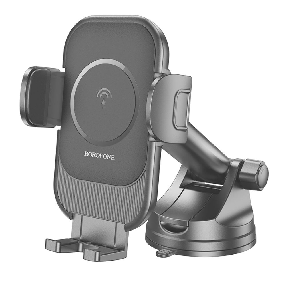 Автодержатель Borofone BH203, с функцией беспроводной зарядки, чорний