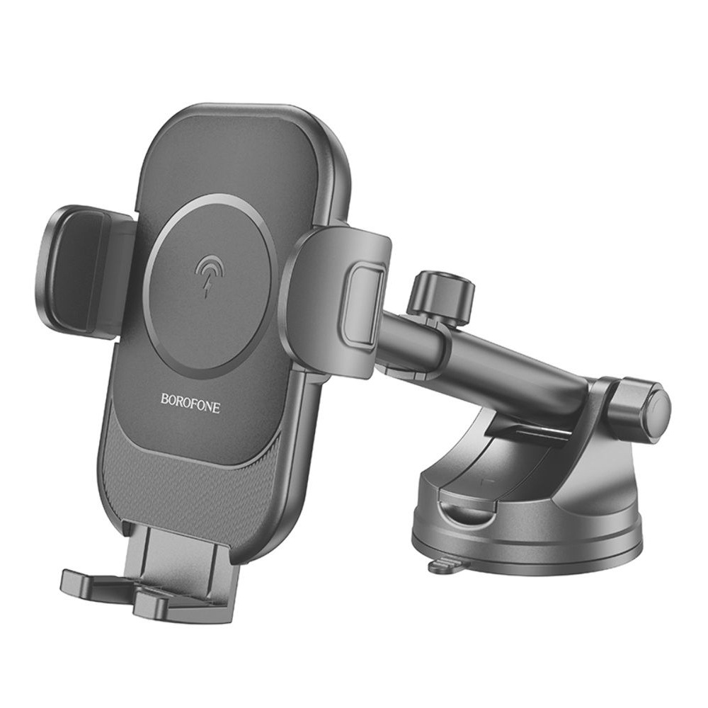 Автодержатель Borofone BH203, с функцией беспроводной зарядки, чорний