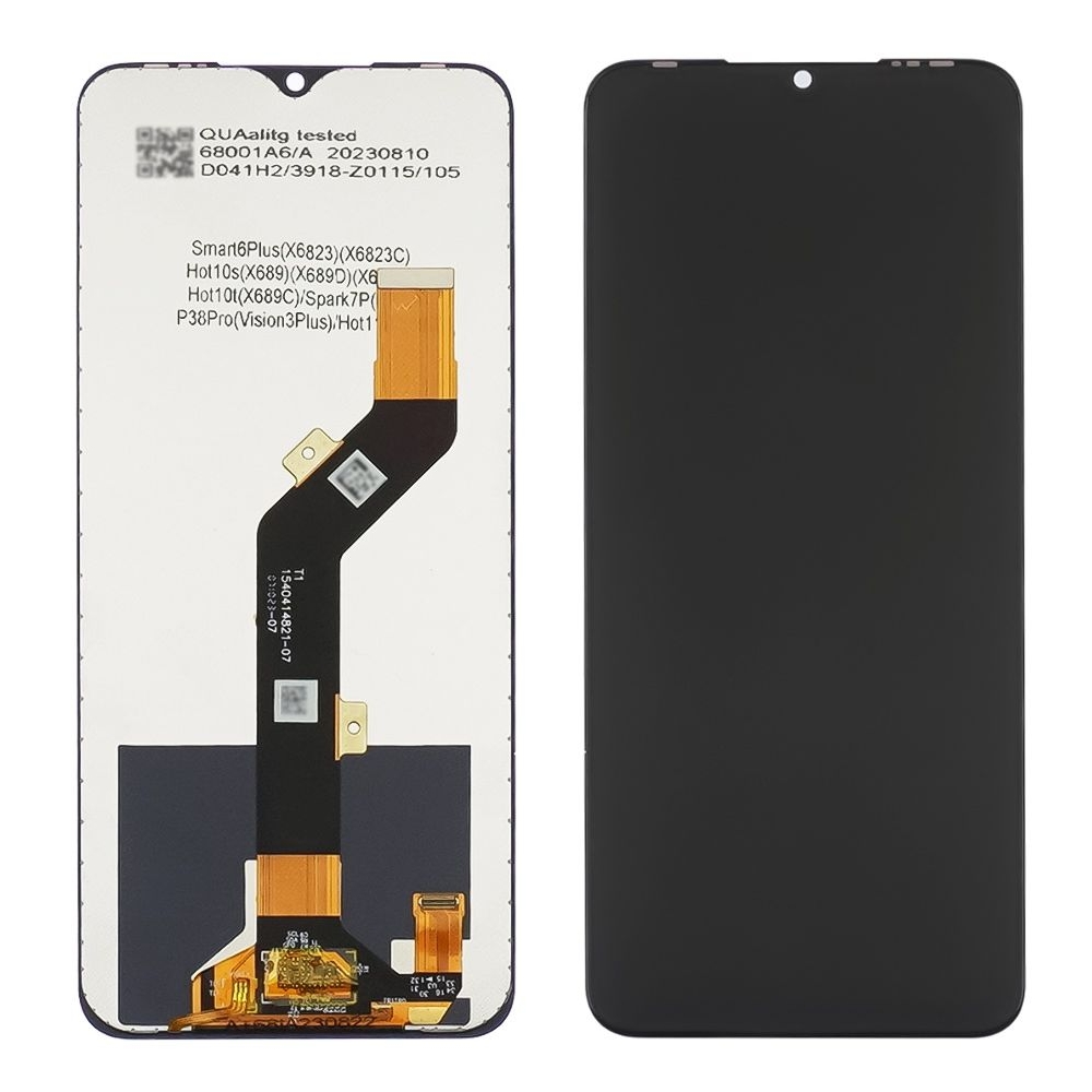 Дисплей Infinix Hot 10S, X689B, X689, X689D, чорний | з тачскріном | Original (PRC) | дисплейный модуль, экран