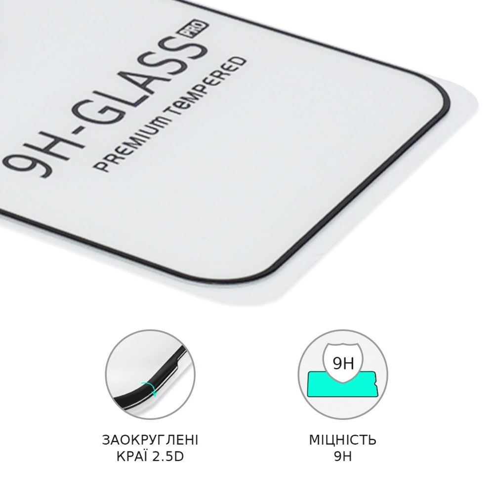 Захисне скло Apple iPhone 15 Pro Max, чорне, Люкс, 0.25 мм, 2.5D, iNobi, Full Glue, клей на усій поверхні, сумісне з чохлом | Закаленное защитное стекло