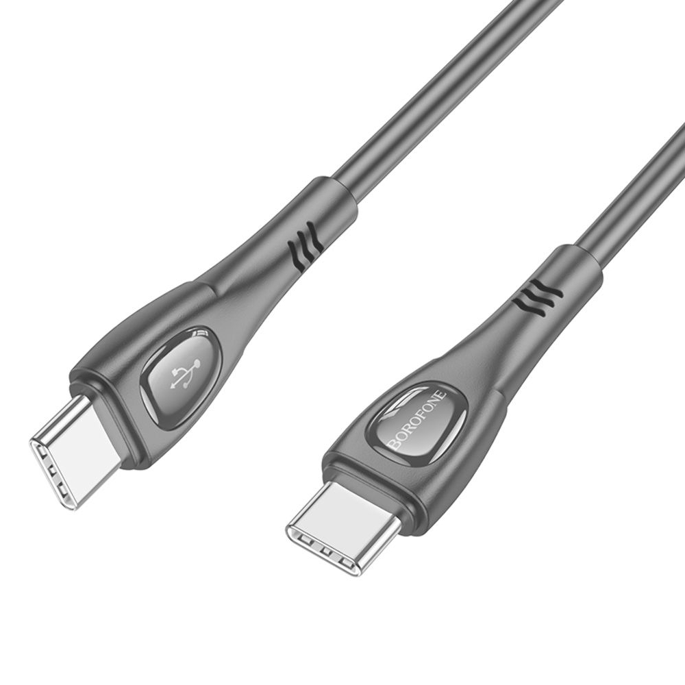 USB-кабель Borofone BX98, Type-C на Type-C, PD, 60 Вт, 100 см, чорний