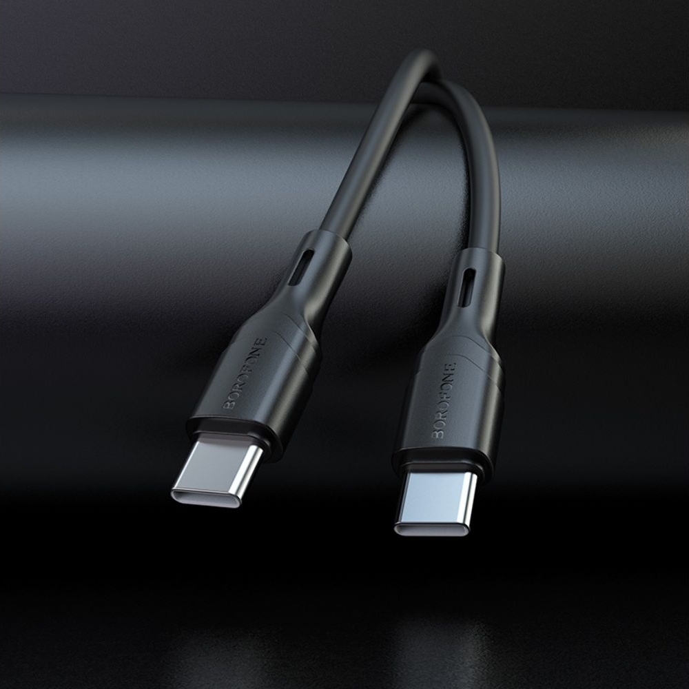 USB-кабель Borofone BX99, Type-C на Type-C, Power Delivery (60 Вт), 200 см, чорний
