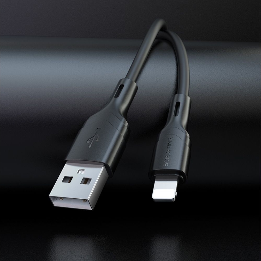USB-кабель Borofone BX99, USB на Lightning, 100 см, чорний
