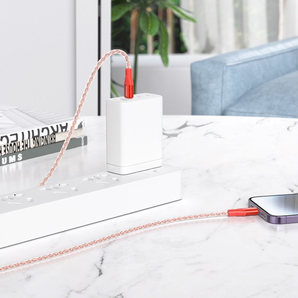 USB-кабель Borofone BX96, Type-C на Lightning, 100 см, красный