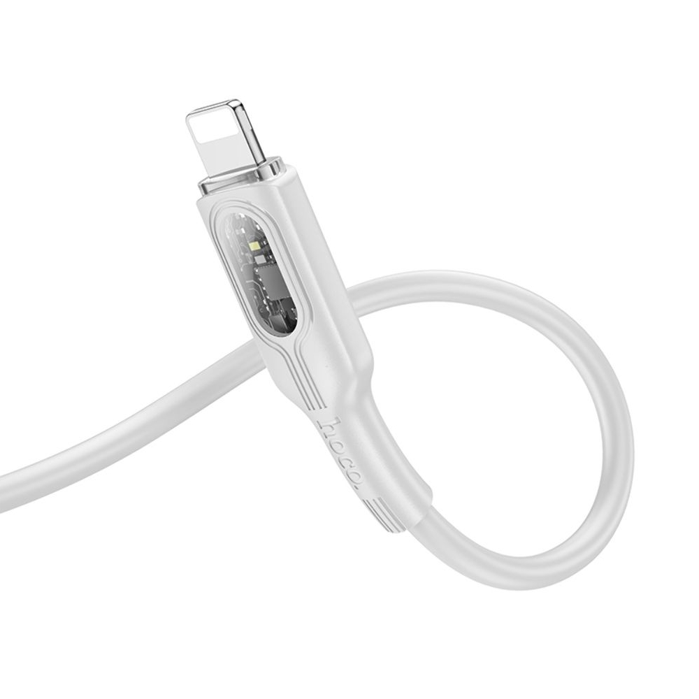 USB-кабель Hoco U120, Type-C на Lightning, 100 см, сірий