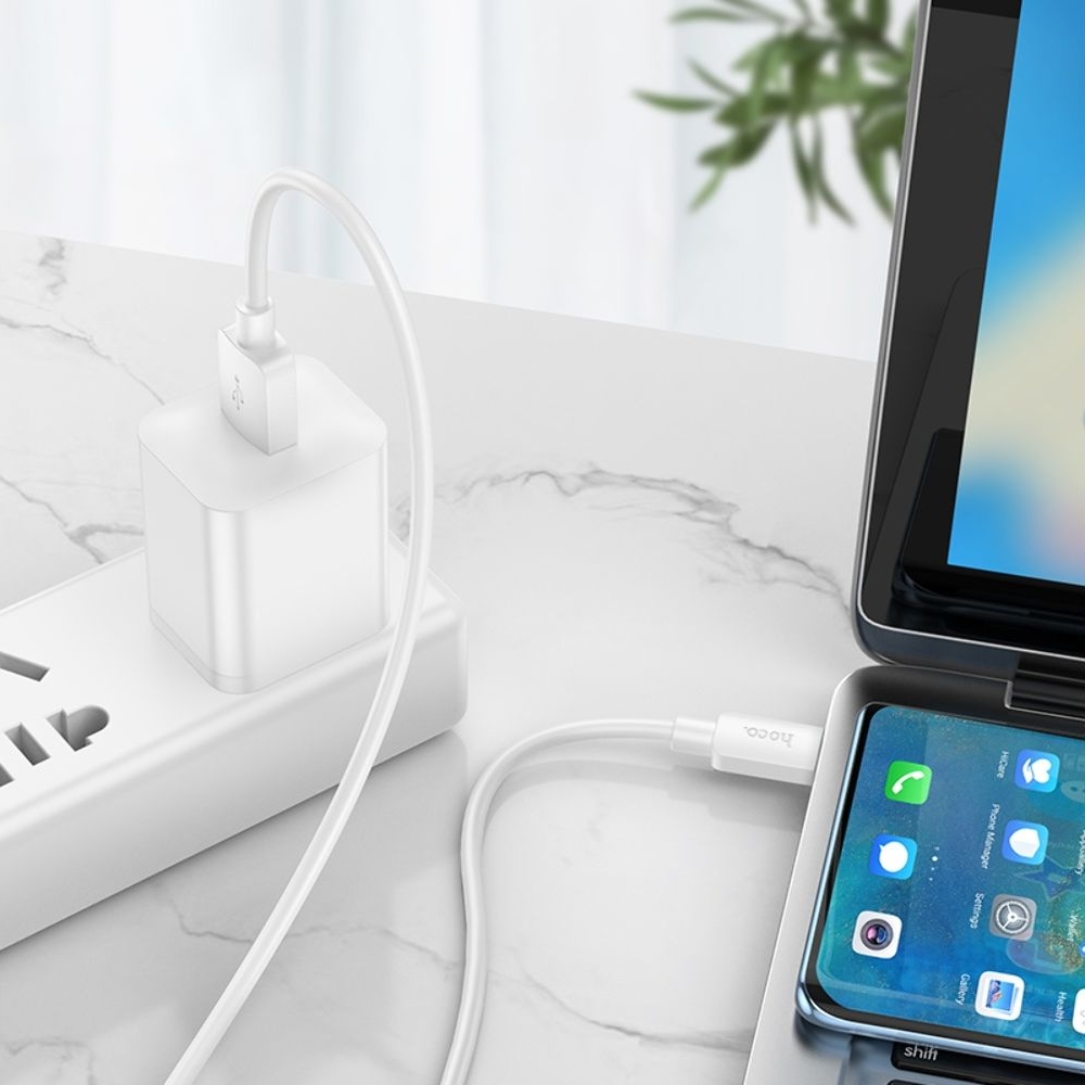 USB-кабель Hoco X96, Type-C, Power Delivery (100 Вт), 100 см, білий