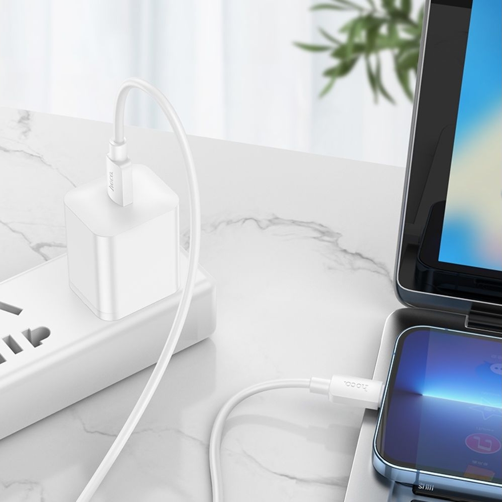 USB-кабель Hoco X96, Type-C на Lightning, 100 см, білий