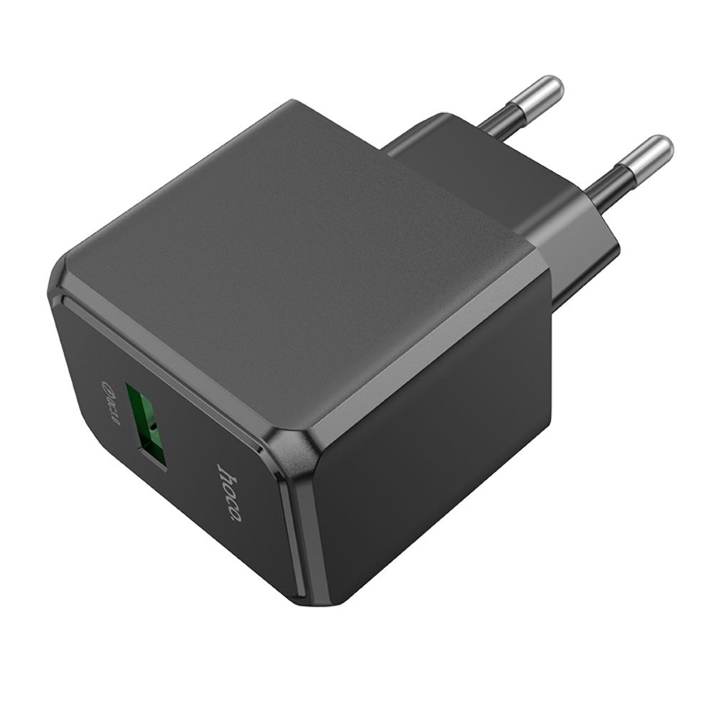 Сетевое зарядное устройство Hoco CS12A, USB, черное