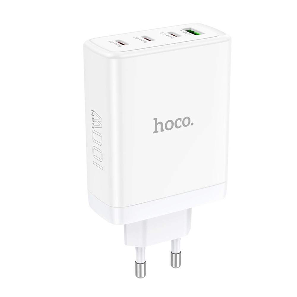 Сетевое зарядное устройство Hoco N31, PowerDelivery (100 Вт), 3C1A, белое