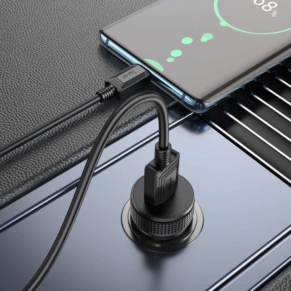 Автомобильний зарядний пристрій Hoco Z49A, USB, Quick Charge 3.0, черное | зарядка, зарядное устройство