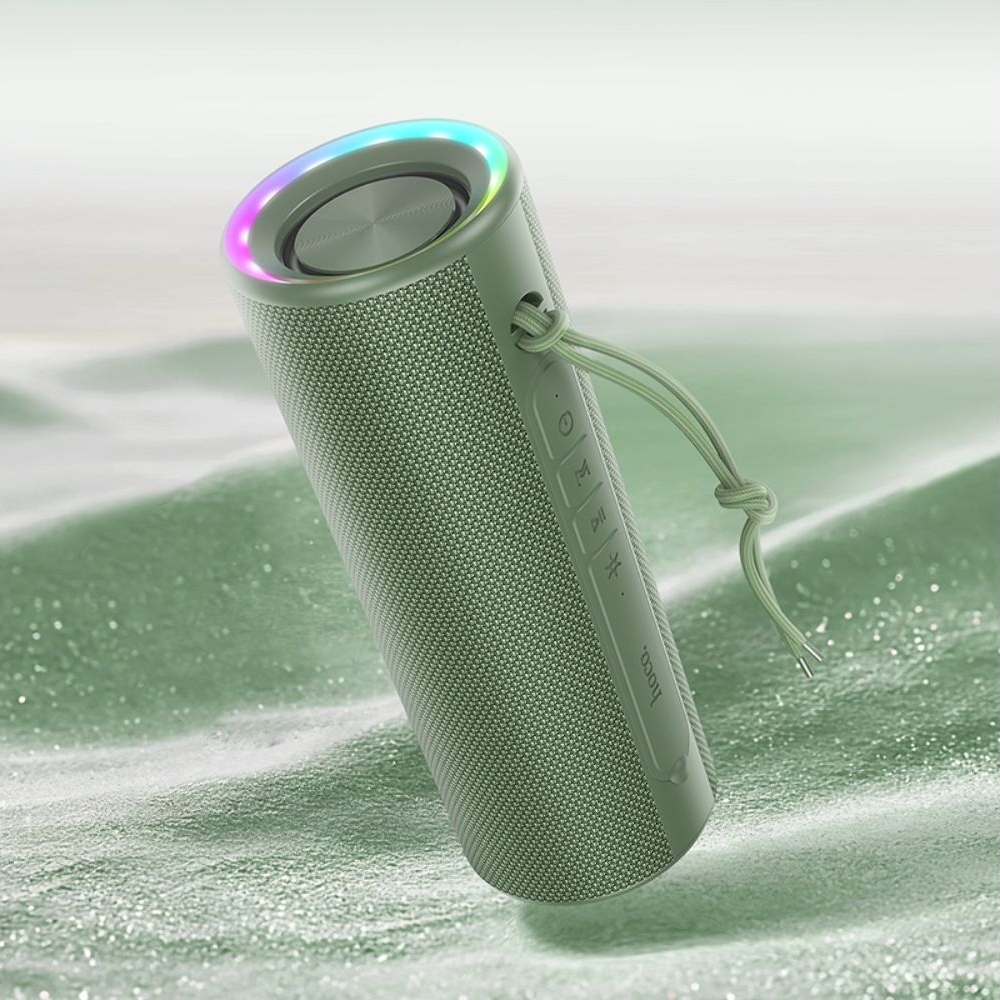 Бездротова колонка Hoco HC20, фиолетовая, зеленая | беспроводная колонка