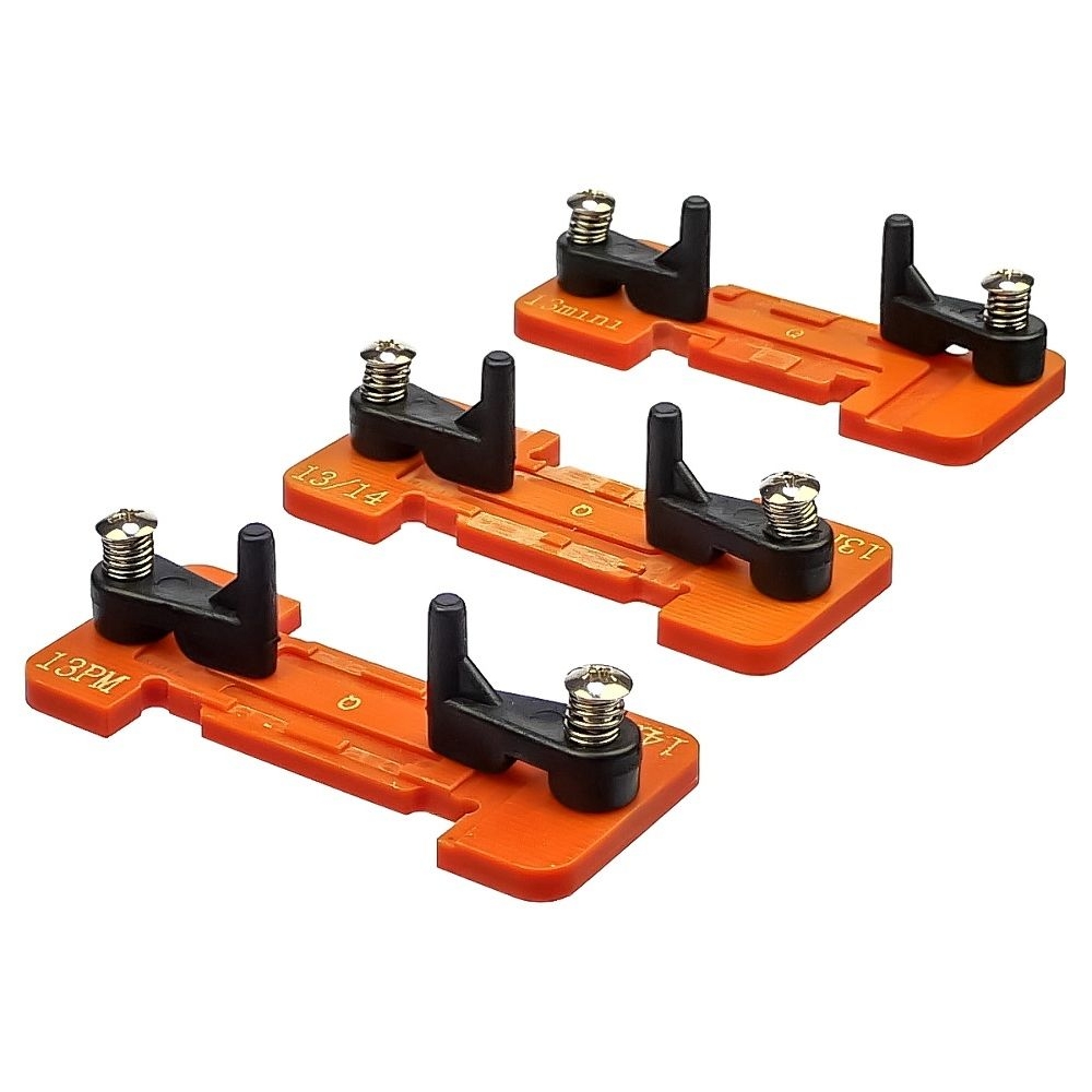 Комплект держателей QianLi Macaron Fixing Board (13-14), для точечной сварки аккумуляторов iPhone 13-14 Pro Max