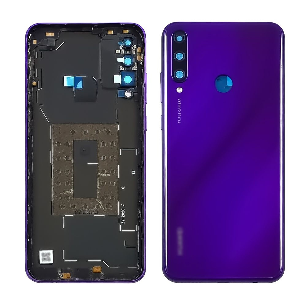 Задня кришка Huawei Y6p, MED-LX9, MED-LX9N, фіолетова, Phantom Purple, Original (PRC) | корпус, задняя панель аккумулятора, АКБ, батареи