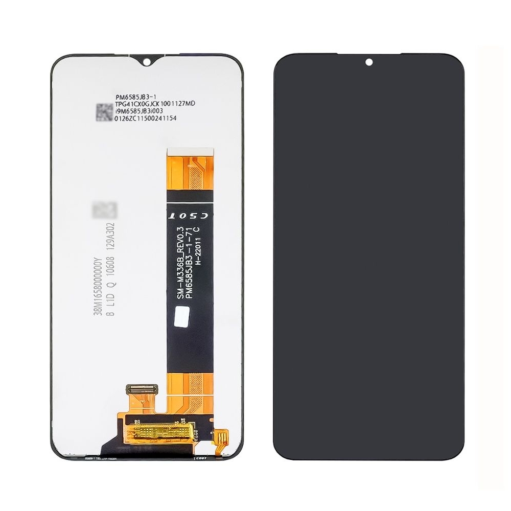 Дисплей Samsung SM-A135 Galaxy A13, SM-A137 Galaxy A13, SM-A236 Galaxy A23 5G, SM-M135 Galaxy M13, SM-M236 Galaxy M23, SM-M336 Galaxy M33, чорний | з тачскріном | Original (PRC), Service Pack | дисплейный модуль, экран