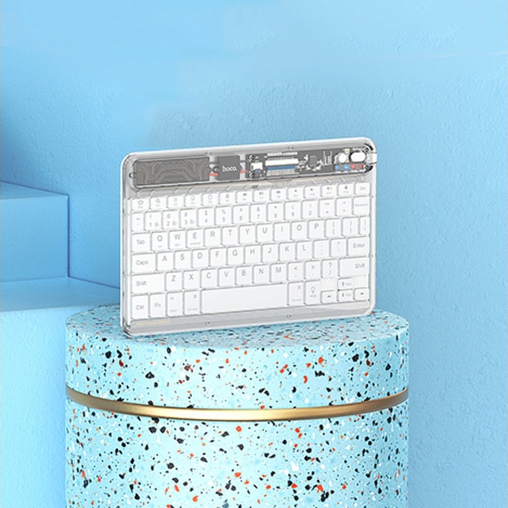 Клавиатура беспроводная Hoco S55 (ENG), белая