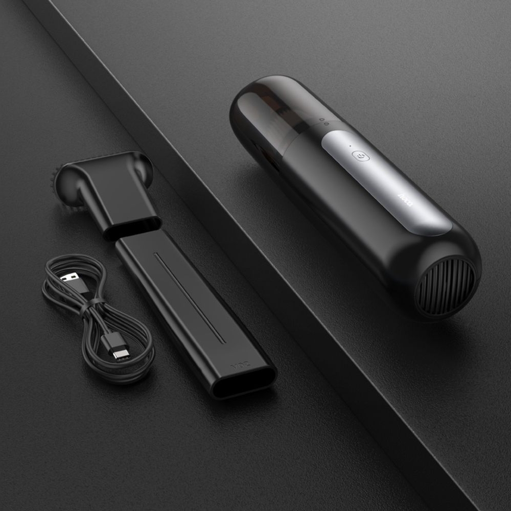 Автомобильный пылесос Hoco ZP1 Cool, 40 Вт, 4000 mAh, сірий