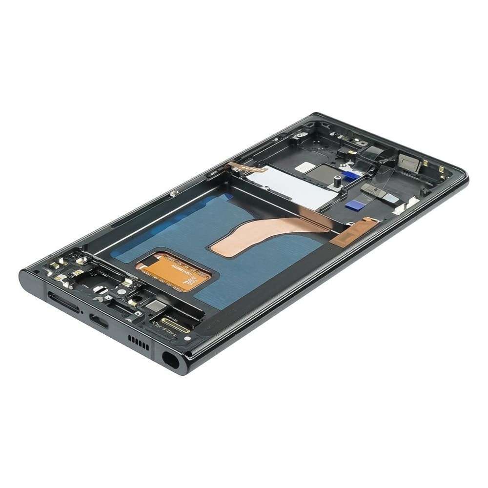 Дисплей Samsung SM-S908 Galaxy S22 Ultra 5G, чорний | з тачскріном | в передній панелі | High Copy, OLED, на версії Android 14 і вище працювати не буде! | дисплейный модуль, экран