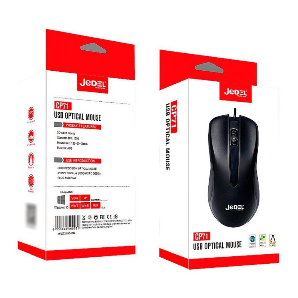 Мышь Jedel CP71, черная