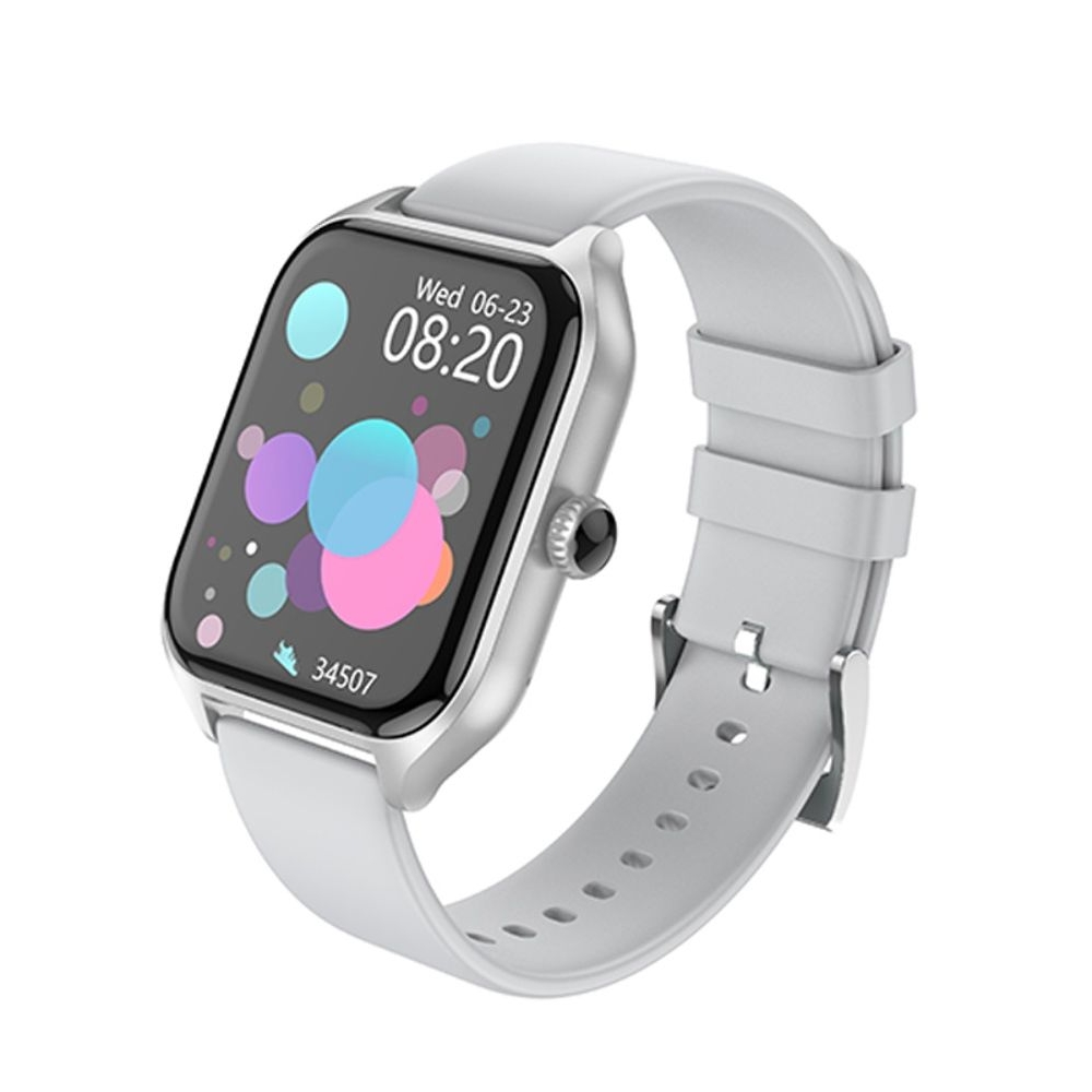 Смарт часы Borofone BD5, с функцией звонка, серебристые