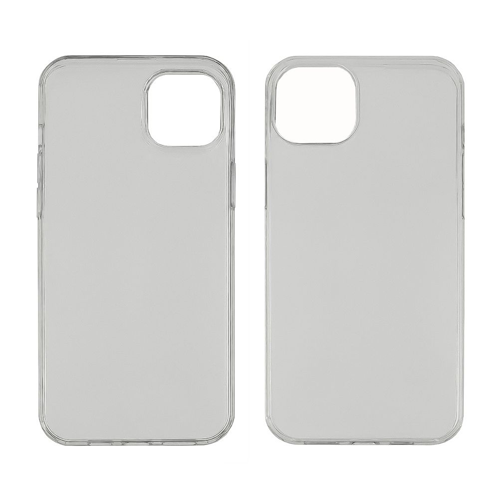 Чехол clear protective with frame Apple iPhone 15 Plus прозрачный Люкс