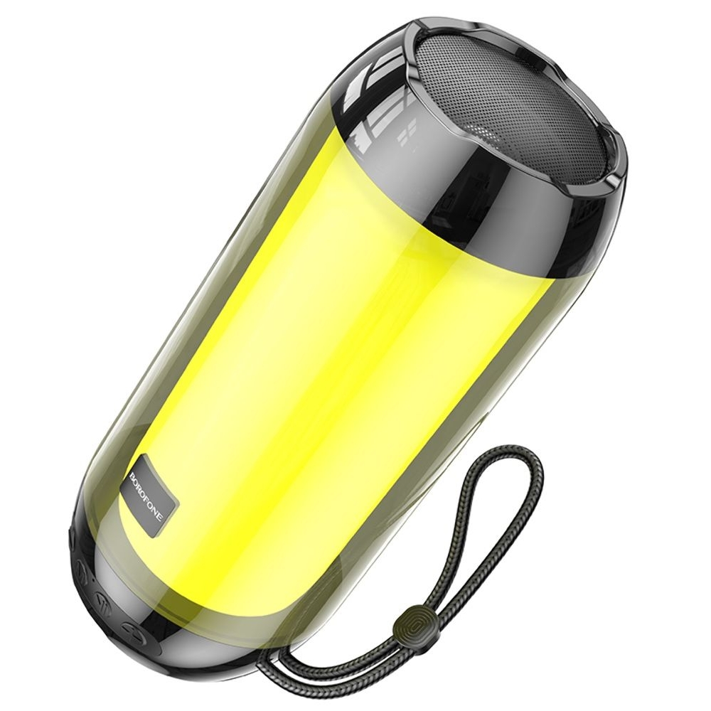 Бездротова колонка Borofone BR25, со светомузыкой, черная | беспроводная колонка