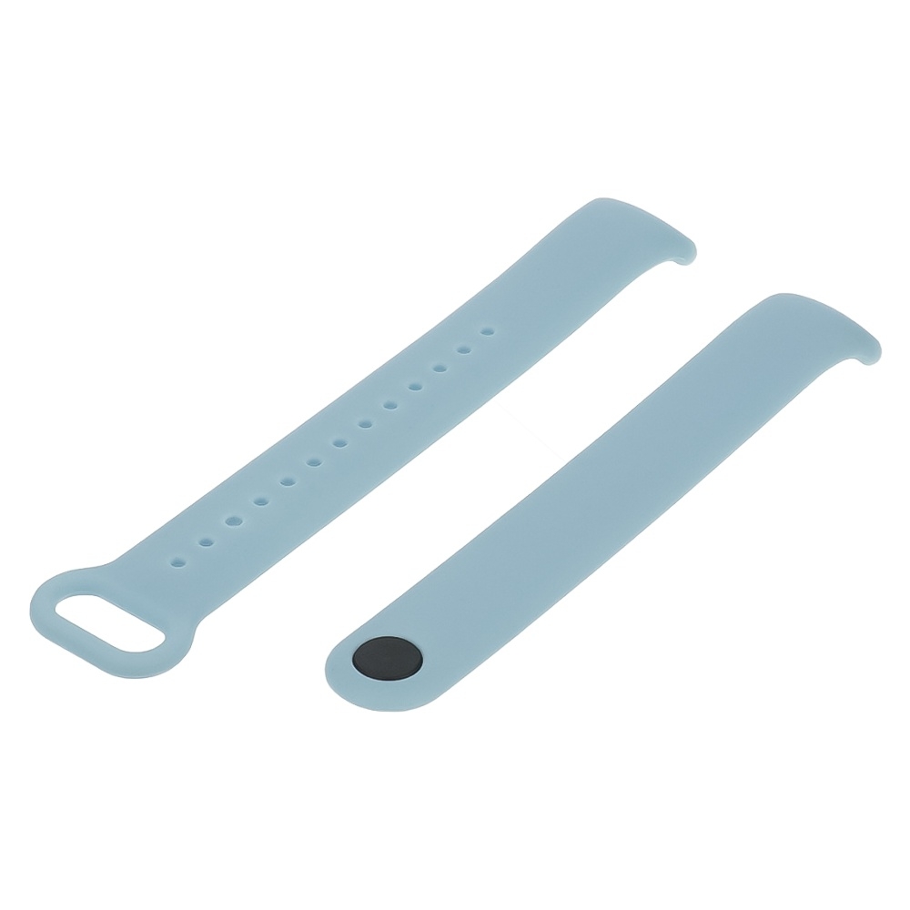 Ремешок силиконовый Xiaomi Mi Band 8, сірий, голубой