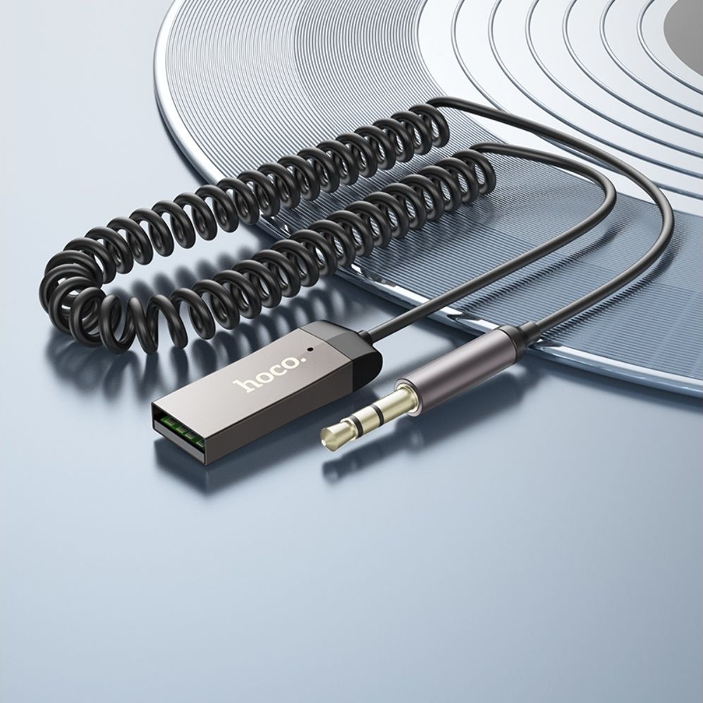 FM-модулятор Hoco E78, сірий