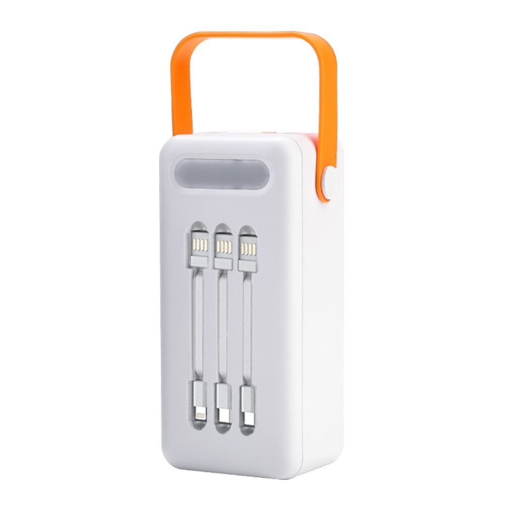 Корпус Multi-powerbank S21, под элементы 18650 до 21 шт, 22.5W, с фонарём, білий