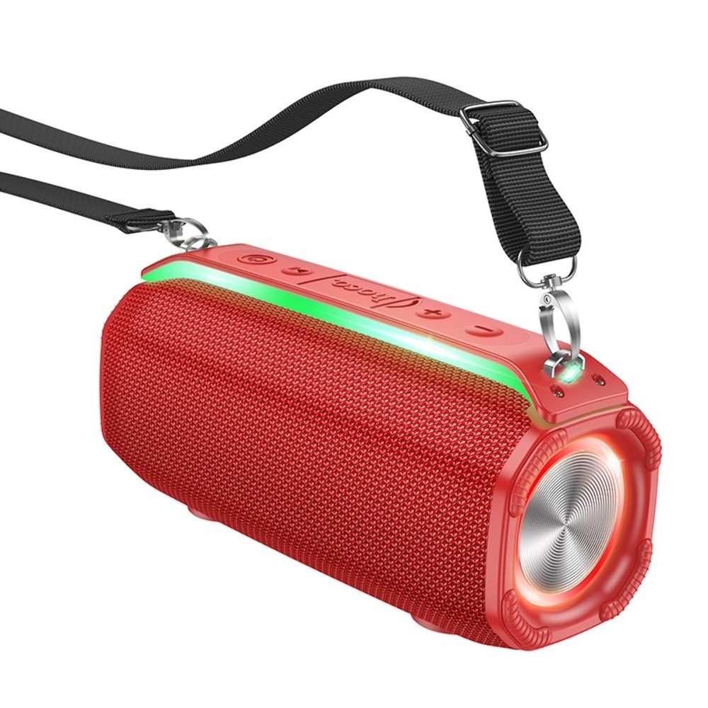 Бездротова колонка Hoco HC23, со светомузыкой, красная | беспроводная колонка