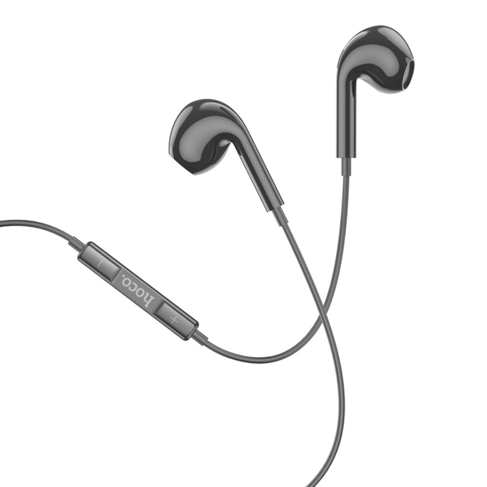 Наушники проводные вкладыши Hoco M111 Max, с микрофоном, Lightning, черные