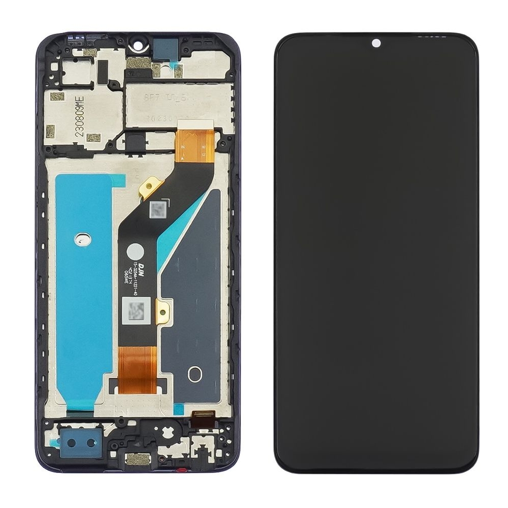 Дисплей Tecno Spark Go 2023, BF7, BF7n, чорний | з тачскріном | в передній панелі | Original (PRC) | дисплейный модуль, экран