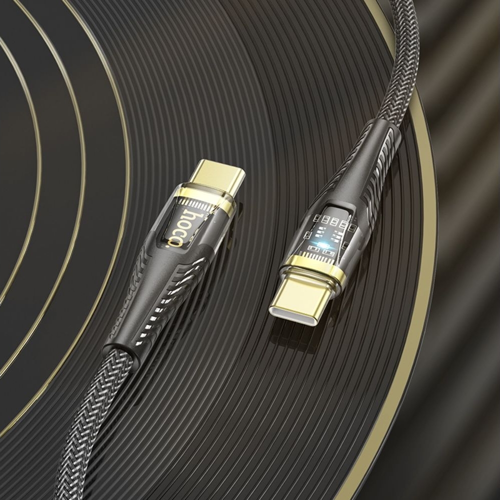 USB-кабель Hoco U121, Type-C на Type-C, PowerDelivery (60 Вт), 120 см, чорний