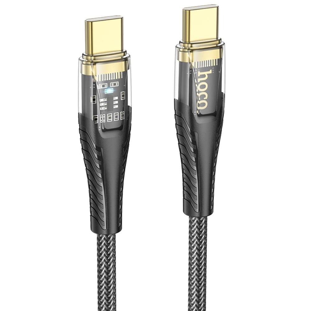 USB-кабель Hoco U121, Type-C на Type-C, PowerDelivery (60 Вт), 120 см, чорний