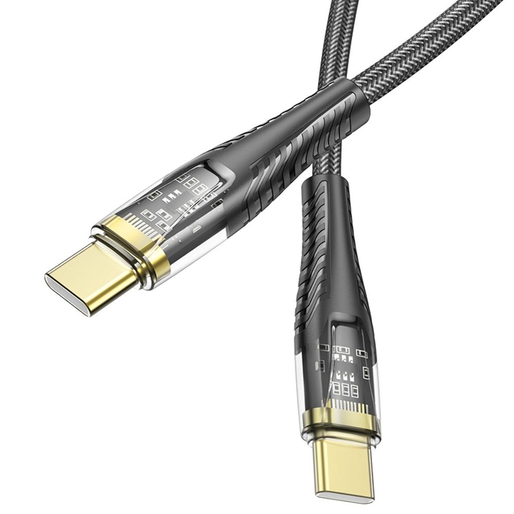 USB-кабель Hoco U121, Type-C на Type-C, PowerDelivery (60 Вт), 120 см, чорний