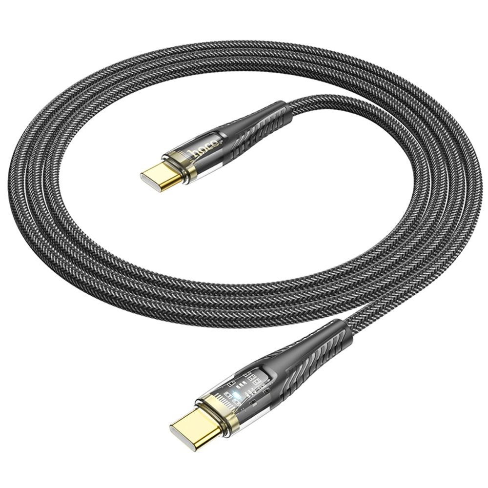 USB-кабель Hoco U121, Type-C на Type-C, PowerDelivery (60 Вт), 120 см, чорний