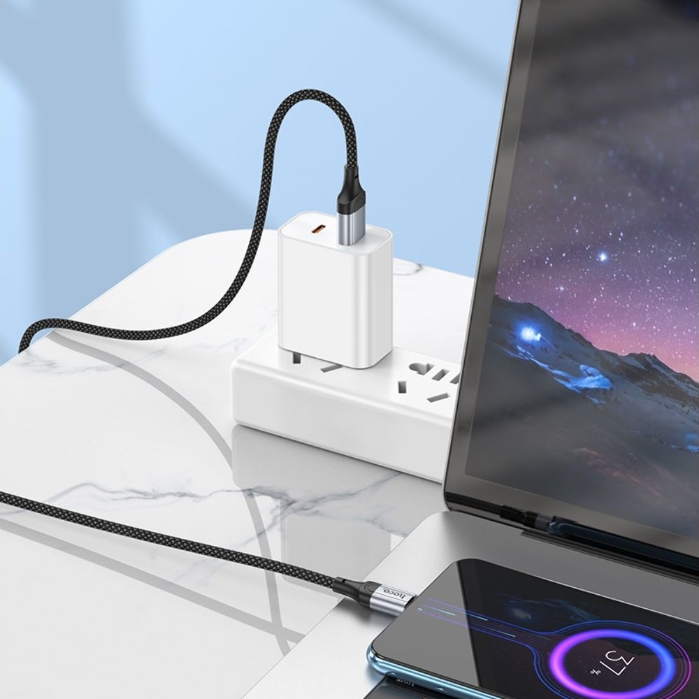 USB-кабель Hoco X102, MicroUSB, чорний