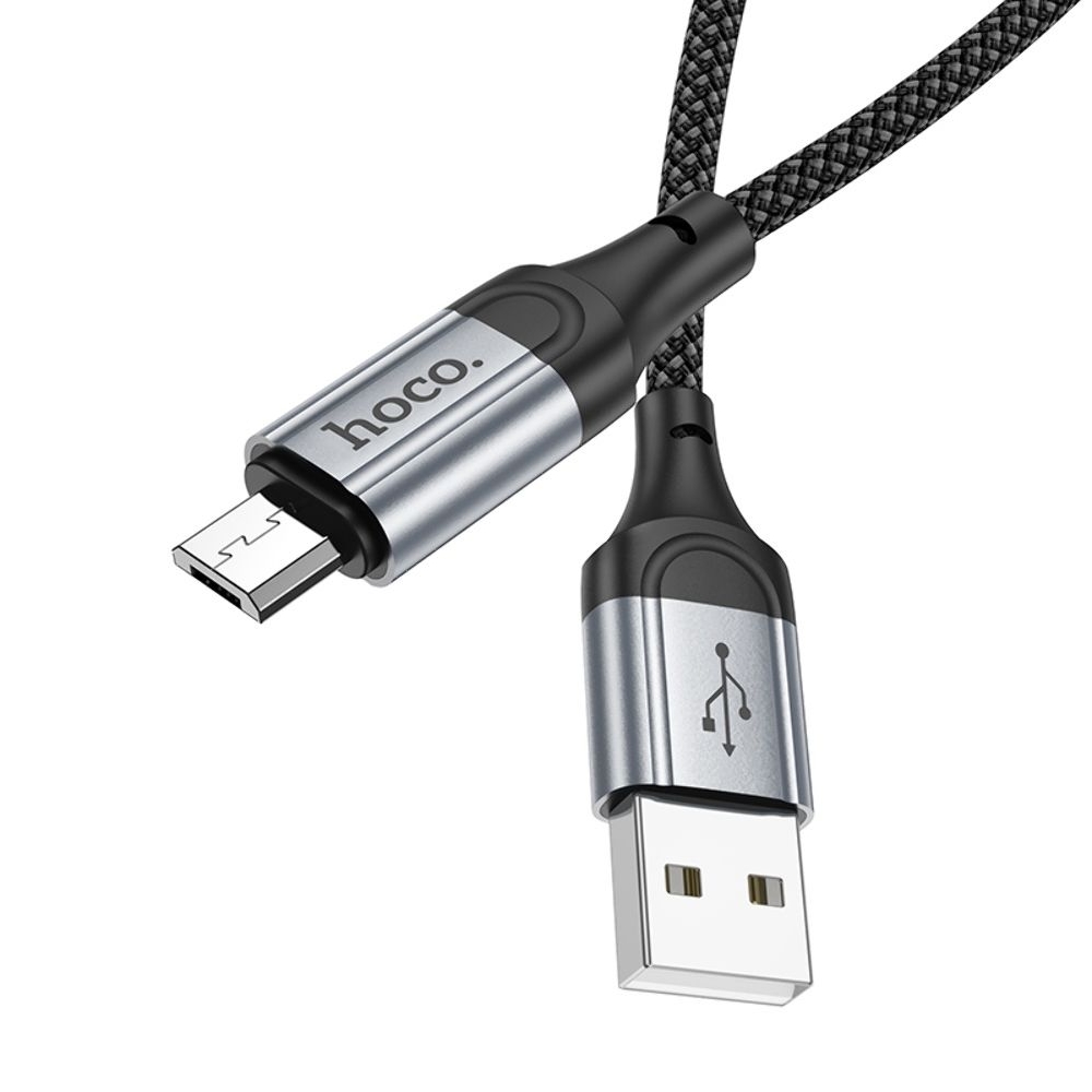 USB-кабель Hoco X102, MicroUSB, чорний