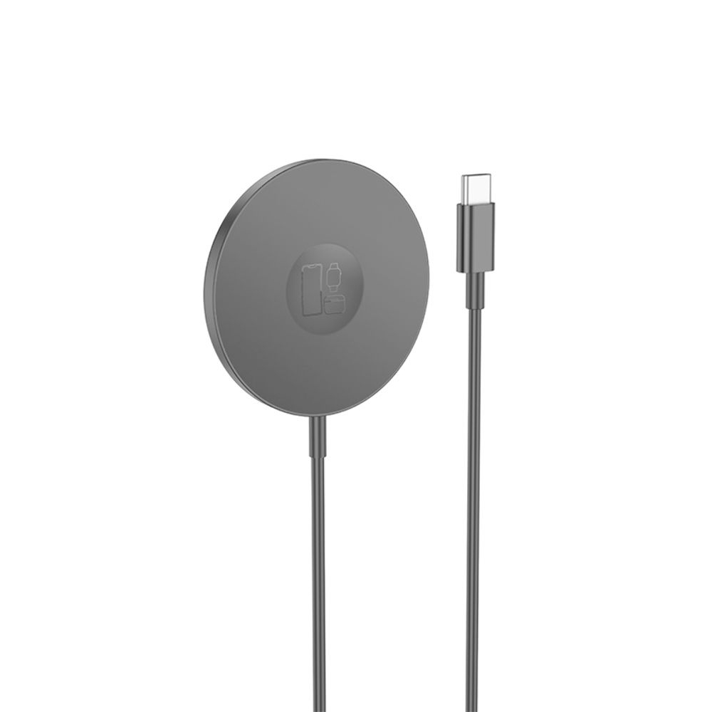 Сетевое зарядное устройство Hoco CW50, 3 в 1, магнитное, черное