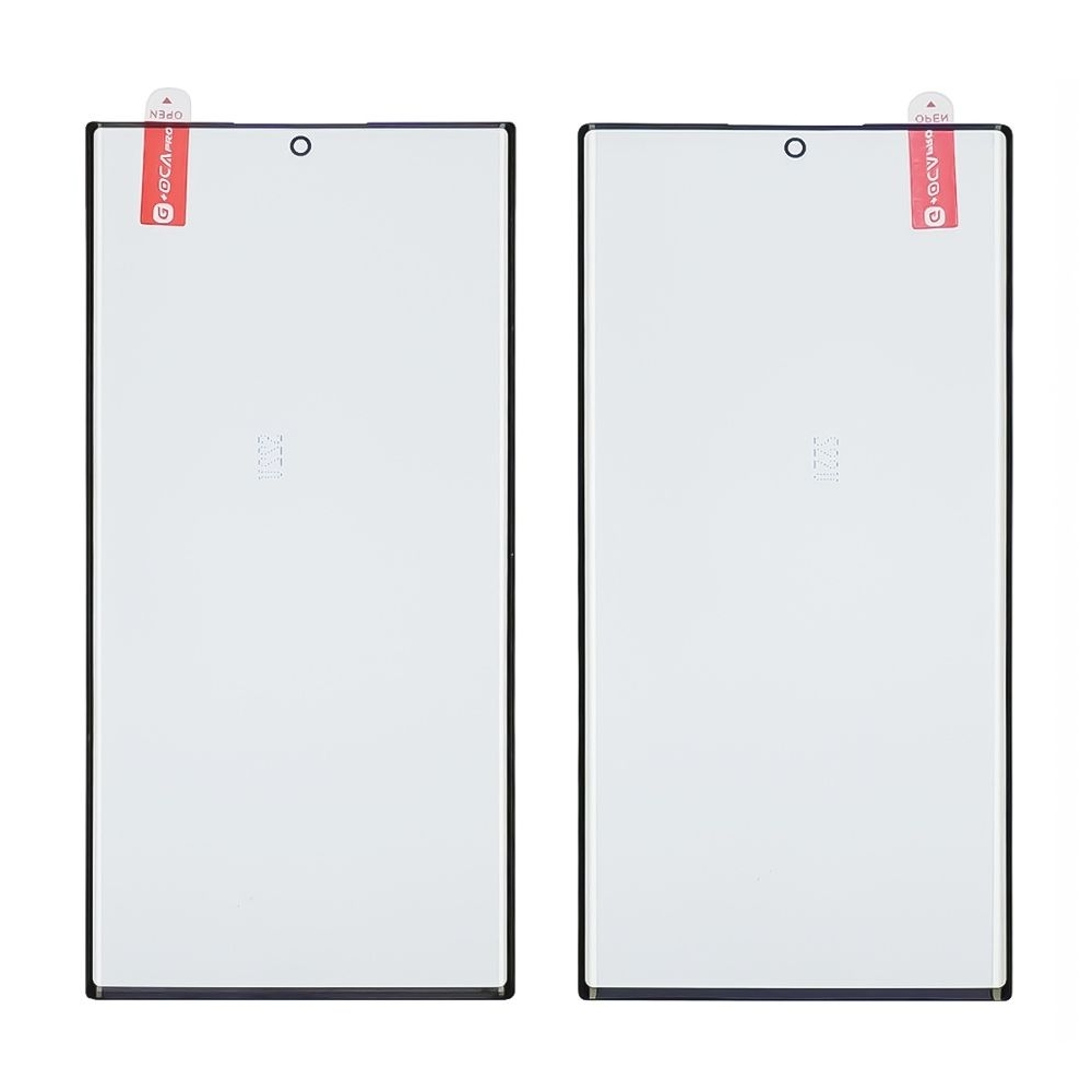 Стекло дисплея с OCA пленкой Samsung SM-S908 Galaxy S22 Ultra, черное G+OCA Pro