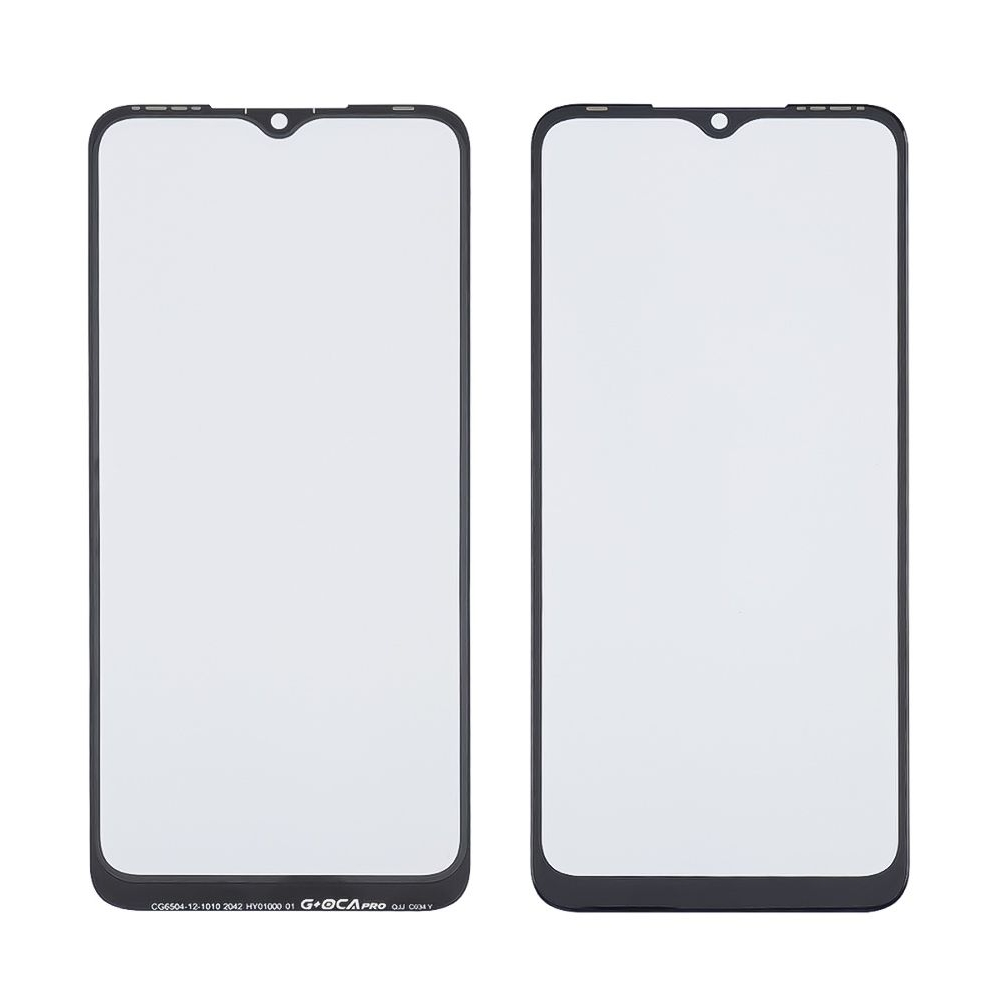 Стекло дисплея с OCA пленкой Tecno Spark 7 (KF6)/ Spark 7 Go (KF6M), черное G+OCA Pro