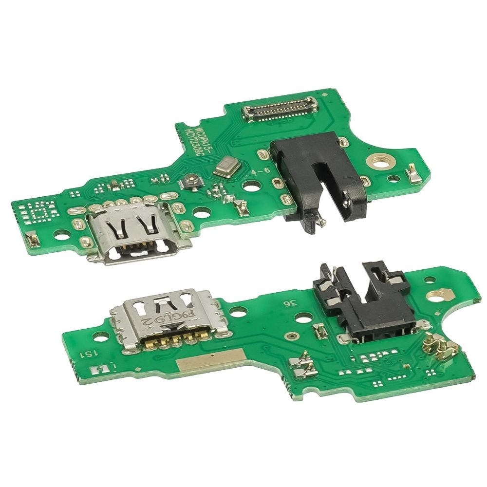 Плата зарядки Oppo A15, A15s, шлейф коннектора зарядки, с микрофоном, High Copy