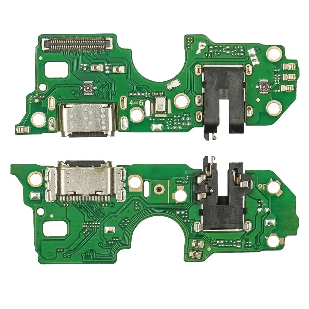Плата зарядки Oppo A57, A57s, A77, шлейф коннектора зарядки, с микрофоном, High Copy